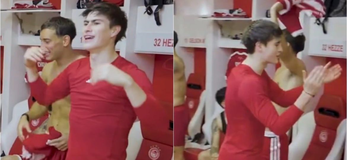 Armando-Hormiga-Gonzalez-celebra-con-La-Cumbia-de-los-Trapos-tras-el-triunfo-del-Olympiacos